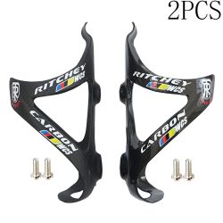 2PCS Volle Carbon Faser Fahrrad Wasser Flasche Käfig MTB Rennrad Flasche Halter Ultra Licht Zyklus Ausrüstung Matt/glanz