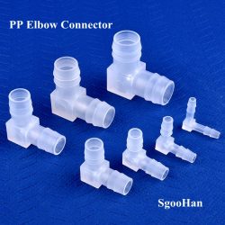5 ~ 200 stücke 4 ~ 20mm PP Ellenbogen Anschlüsse Aquarium Tank Armaturen Luftpumpe Belüfter Pagode Joint garten Bewässerung Medizinische Schlauch Verbindungen