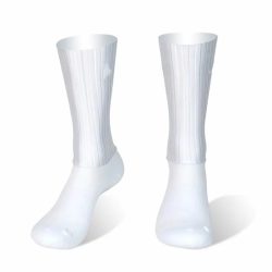 Anti Slip Silikon Sommer Aero Socken Whiteline Radfahren Socken Männer Fahrrad Sport Laufen Fahrrad Socken Calcetines Ciclismo