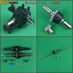 Wltoys 1/12 12428 12423 Fernbedienung RC Auto Ersatzteile Upgrade Metallgetriebe Vorne Hinten Differential Zahnrad Getriebe