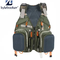 Neue verstellbare Männer Fliegen fischen Weste Pack Multifunktion taschen Outdoor Mesh Rucksack Fisch Zubehör Tasche