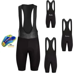 Raudax Radfahren Trägerhose 2025, Herren Sport Team MTB Radfahren Schwarz Trägerhose Damen Fahrrad Reitshorts Sport Laufshorts