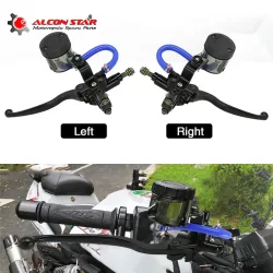 Alconstar-Motorrad-Hauptbremszylinder-Kupplungsbaugruppe vorne rechts und links, verstellbarer Bremshebel, große Tasse für Yamaha LC150