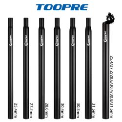 TOOPRE Mountainbike-Sattelstütze 350mm 450mm 25.4 27.2 28.6 30.8 Aluminiumlegierung Sattelrohr Fixed-Gear-Sattelstütze Fahrradteile