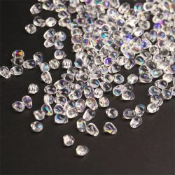 4x6mm Gradient Tschechische Lampwork Kristall Glas Perle Mini Wasser Tropfen Spacer Perle Für Schmuck Machen Diy Handarbeit armband Haarnadel