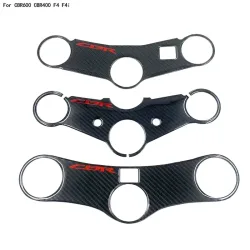Für Honda CBR600 CBR400 F4 F4i 99-07 06 Carbon Faser 3D Triple Tree Aufkleber Pad Top Clamp Oberen vordere End Abdeckung Aufkleber Schutz