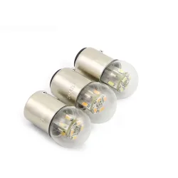 4 Stück 6V Motorrad-LED-Leuchten G18 R5W R10W 12V 24V 48V Auto-Glühbirnen Ausrüstung Blinker SMD 3014 Chips Signallampe