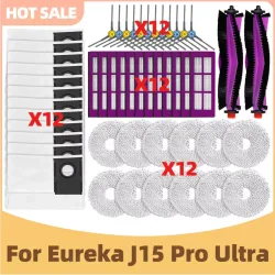 Kompatibel mit Staubsaugerteilen (Eureka J15 Pro Ultra / Eureka J15 Ultra) ? Hauptrolle, Seitenbürste, HEPA-Filter, Wischmopp-Tu