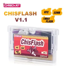 ChisFlash V1.1 RTC Edition Spielmodul-Lesegerät Kompatibel mit Nintendo GBA / GBA SP / GB Micro / DS / DS Lite / Game Boy Player Konsole