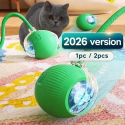 Neuer Interaktiver Katzenball Automatisch Rollender Katzenball Wiederaufladbares Intelligentes Kätzchen-Spielzeug Intelligente Bälle für Katzen