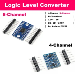 Bidirektionaler Logikpegelwandler 4CH 8CH IIC I2C SPI UART 3,3V-5V für Arduino ESP32 Raspberry Pi DIY Elektronik-Bausatz TXS0108E