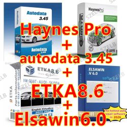 Haynes Pro und Autodata3.45 EU Auto-Reparatursoftware +Etka 8.6 mit ELSAWIN 6.0 Gruppen-Fahrzeugelektronik-Katalog