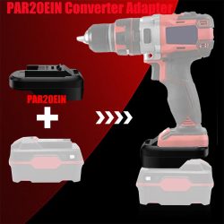 HAKSINKY PAR20EIN Elektrowerkzeug-Akku-Adapter für Parkside 20 V Li-Ionen-Akku, umwandelbar in für Einhell 18 V Li-Ionen-Elektrowerkzeug