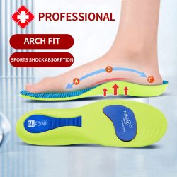 Orthopädische Einlegesohlen für Füße, Sport, stoßdämpfende Einlegesohle für Schuhe, Fußgewölbeunterstützung, Plantarfasziitis-Vorlagen, Pads, Männer und Frauen, Sohle