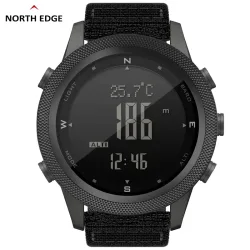 NORTH EDGE APACHE-46 Männer Digitaluhr Outdoor Sport Laufen Schwimmen Outdoor Sport Uhren Höhenmesser Barometer Kompass WR50M