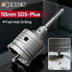30-100mm Beton-Lochsäge, SDS-Plus-Schaft Schlagbohrer, Geeignet zum Bohren von Beton, Ziegel, Stein und Wänden