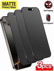 3 Stück Matte Anti-Spionage Displayschutzfolie Kompatibel mit iPhone 17 Pro Max/17 Pro/17 Air/17/16 Pro Max/16 Pro/16