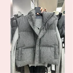 2025 Korea Chic Streetwear Personalisierte Weste Kurze Parkas Lässig Eleganten Mantel Erweiterte High Street Moda Alle-spiel Frauen jacke