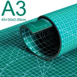 A3-Schneidepad, PVC-Tischunterlage, Lederprozess, Anti-Schneiden, doppelseitiges Schnitzen, DIY-Prozess für Studenten, selbstheilende Unterlage, 45 x 30 x 0,09 cm