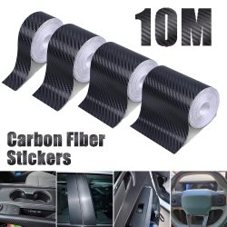 Carbon Fiber Automotive Klebeband Rolle Matte Schwarz Schutz Auto Film Selbst-Klebe Film 3D Vinyl Auto Film Zubehör