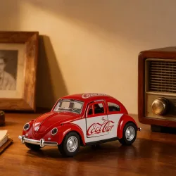 Retro Volkswagen Beetle Legierungsautomodell im Maßstab 1:36, Modell aus Druckguss, Sammlerspielzeug für Erwachsene und Kinder, Überraschungsgeschenk