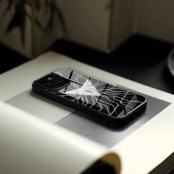 Auto C-cupraes Logo Handyhülle mit Licht aus Glas für iPhone 17 Air 16 15 17 14 Pro Max 13 12 11 X XS XR Plus für Samsung S 26 24 23 22