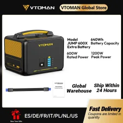VTOMAN JUMP600X Zusatzakku 640Wh für VTOMAN JUMP600X & JUMP600 600W Backup LiFePO4 (LFP)