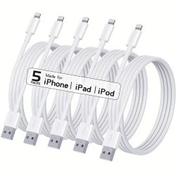 3PCS 5PCS MFi-zertifiziertes USB-zu-Lightning-TPE-Kabel Schnellladekabel sfor iPhone14 13 12 11Pro X 8 für iPad Weiß 1M 2M 3M
