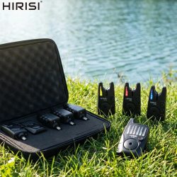 Hirisi F15-4 Angelbissanzeiger mit LED-Licht, Einstellbare Lautstärke und Empfindlichkeit, 150m Reichweite