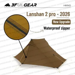 3F UL GEAR Lanshan 2pro 2026 Silpoly/Silnylon Zelt Outdoor Camping T-Reißverschluss-Tür Ultraleichtes 2-Personen-Zelt Wandern Wasserdicht Winddicht