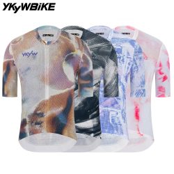 YKYWBIKE 2026 Herren Radtrikot Kurzarm Sommer Rennrad Kurzes Shirt Fahrrad-Oberteil Trikot MTB Maillot Ciclismo Bekleidung