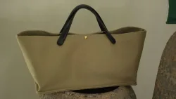 Damen-Tragetasche aus Segeltuch, Leder, Handtasche, Pendeln, Schulter, Umhängetasche, Achseltasche, Freizeit, vielseitig, lässig, schick, stilvoll, Clutch