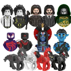 Ricky Toys 2026 John Wick Bausteine Daredevil Avatar Minifiguren Jake Sully Spielzeug Bausteine Geschenke für Kinder und Erwachsene