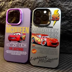 Lightning McQueen 95 Cars Handyhülle für iPhone 17 16e 16 15 14 13 12 11 mini Pro Max X XR Air Plus Sturzsichere Matte Rückseite