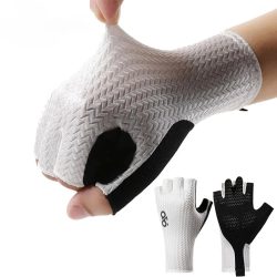 Sommer Atmungsaktive Halbfinger Radfahren Handschuhe Ultraleicht Rennrad Handschuhe Anti-Slip Silikon Pad Kühlung Sport Ausrüstung