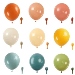 12/10/5 Zoll Retro Geburtstagsballons Retro Grün Sand Weiß Coco Latexballons für Babyparty Hochzeit Geburtstag Party Dekoration