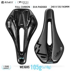 RYET 3D-gedruckter Fahrradsattel Ultraleichter Carbon-Sattel 135 mm 143 mm Fahrradsattel für MTB Gravel Rennradsitz Fahrradteile