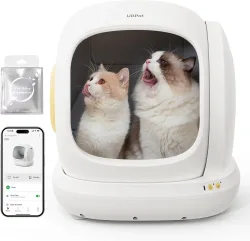 UBPet C20 Selbstreinigend Automatische Katzentoilette, große öffnung/Ultra sicher/Geruchskontrolle/niedriger Einstieg/APP