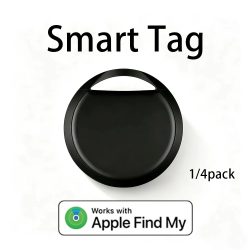 1/4er-Pack Smart Tag für Apple Find My ? Bluetooth-Gegenstandsortungsgerät mit Warnfunktion bei Verlust und lautem Signal für Schlüssel, Geldbörse, Gepäck