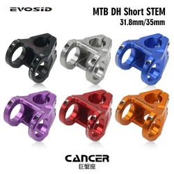 EVOSID Fahrrad Vorbau 35mm Kurze MTB Mountainbike Riser Rennrad 28,6 Vorderradgabel Vorbau für 31,8mm 35mm Lenker Teile