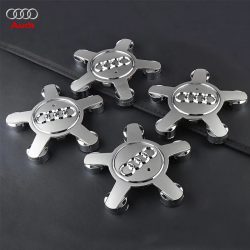 4er-Set 135MM 8R0601165 4F0601165N Radnabenkappen-Embleme für Audi A3 A4 A5 A6 A7 A8 S4 S6 Q3 Q5 Q7 TT B5 B6