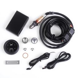 52 mm Luft-Kraftstoff-Verhältnis-Messgerät, ultradünn, rund, S-Serie, LED-Digitalanzeige mit Breitband-O2-Sauerstoffsensor, 12 V