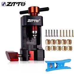 ZTTO Fahrrad Hydraulische Scheibenbremse Öl Nadel Werkzeug Fahrer Schlauchschneider Kabeltange Olive Connector Einsatz BH59 BH90 Installieren Sie die Presse