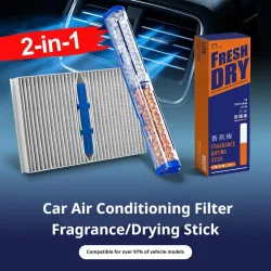 2-in-1 Auto-Klimaanlagenfilter Dufttrockenstab Universeller Innenraum-Klimaanlagen-Aromadiffusor Geruchsbeseitiger Nachfüllstab
