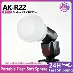 AK-R22 Silikon-Softball-Diffusor für V1 Rundkopfblitz, AD100pro & H200R Speedlite
