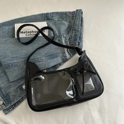 Schule Umhängetasche Weibliche Japanische Designer Handtasche Geldbörse Y2k Harajuku Schulter Tasche Frauen Koreanische Transparente Tasche