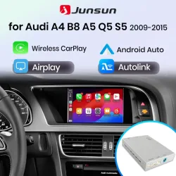 Junsun, Junsun Wireless CarPlay Android Auto Interface Adapter für Audi A4 B8 A5 Q5 S5 2009?2015 mit AirPlay Mirror Link Navi Bluetooth