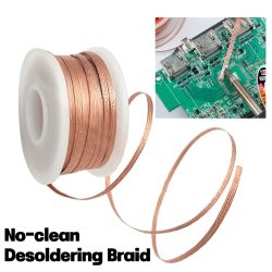 1,5/3/6/10M Kupfer-Schweißdraht Entlötnetzband Schweißpunkt-Lötband Lötwerkzeug für Elektronische Leiterplatten