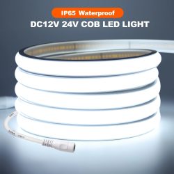12V 24V 320Leds/M COB Neon Streifen Wasserdicht 3000K 4000K 6000K Home Decor Hohe helle Flexible Band Seil LED Licht 0,5M-20M