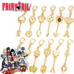 Anime Fairy Tail 12-Sternbild-Schlüsselanhänger, Western-Sternzeichen, Sterngeist, Magier, Summoning-Schlüssel, Unisex, Schmuck, Accessoires, Geschenk